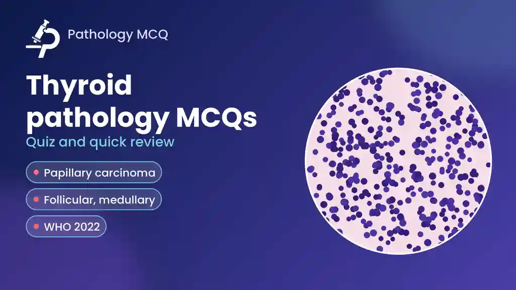 Thyroid Pathology MCQs: Thyroiditis, NIFTP, Papillary, Medullary and Anaplastic Carcinoma (WHO 2022)